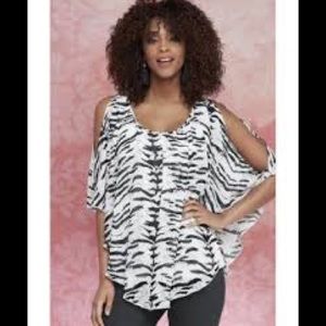 K Jordan cold shoulder blouse. XL